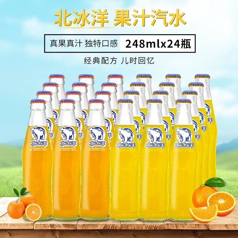 Arctic Ocean soda orange juice orange juice glass 248ML*24 bottles